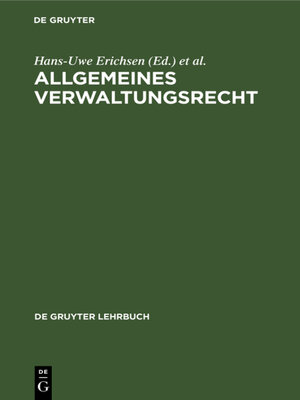 cover image of Allgemeines Verwaltungsrecht